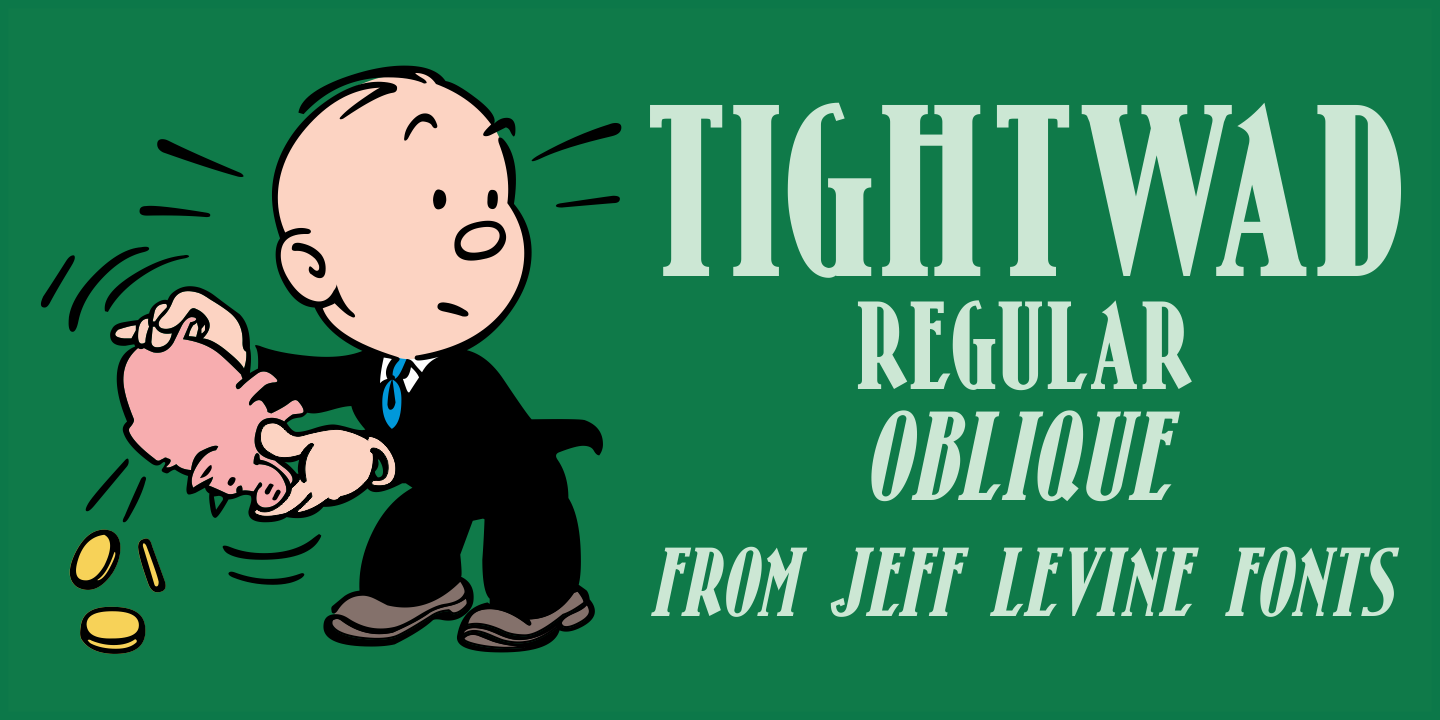 Шрифт Tightwad JNL